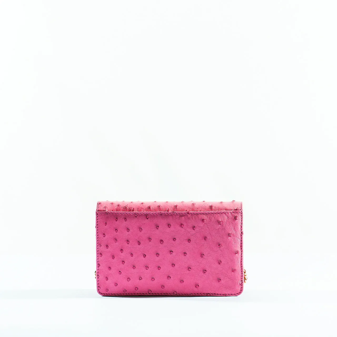 9606S - Ostrich Crossbody Bag