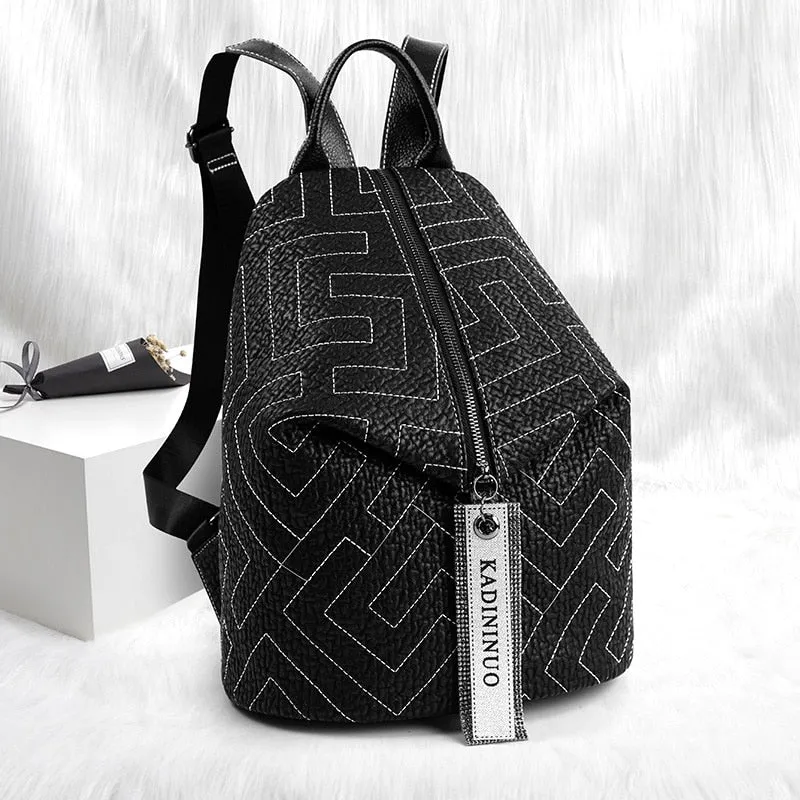 Genuine Leather Backpack Women Fashion Brand All-match Leather Women&#39;s Backpacks Personalized Travel Large Capacity Dumpling Bag