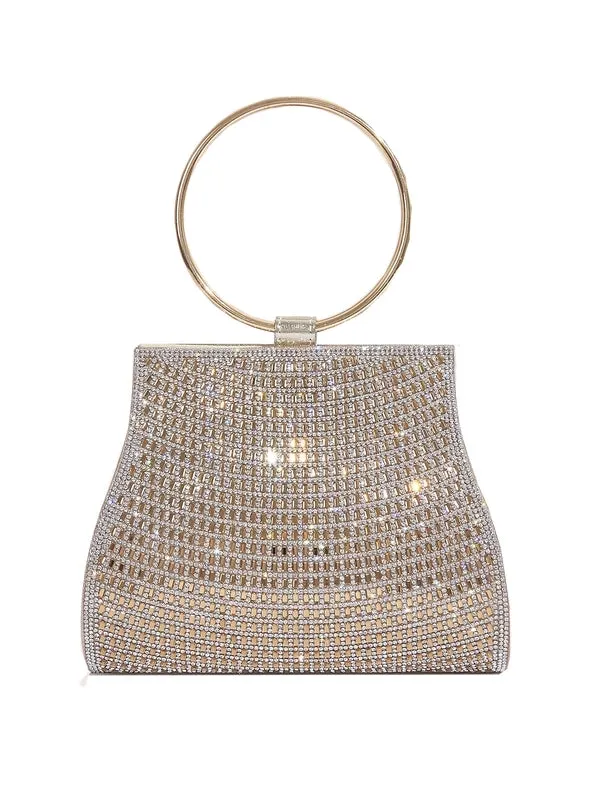 Gold Black Silver Pu Leather Solid Color Shell Evening Bags