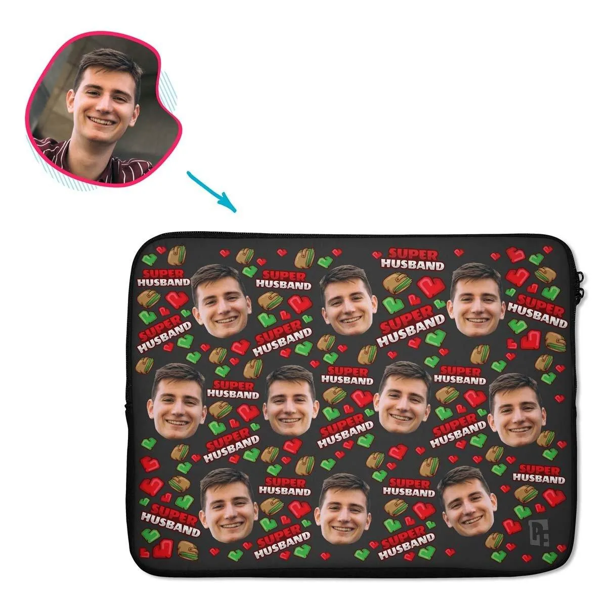 Husband Personalized Laptop Sleeve