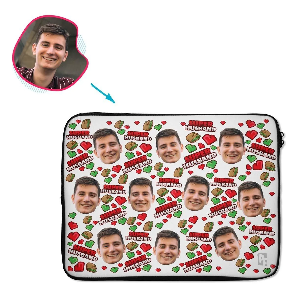 Husband Personalized Laptop Sleeve