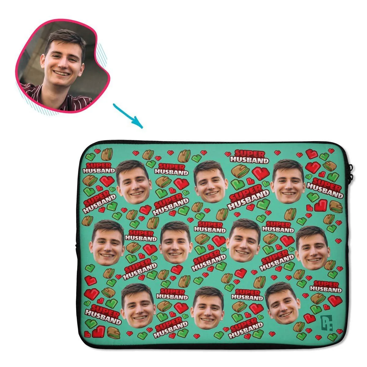 Husband Personalized Laptop Sleeve