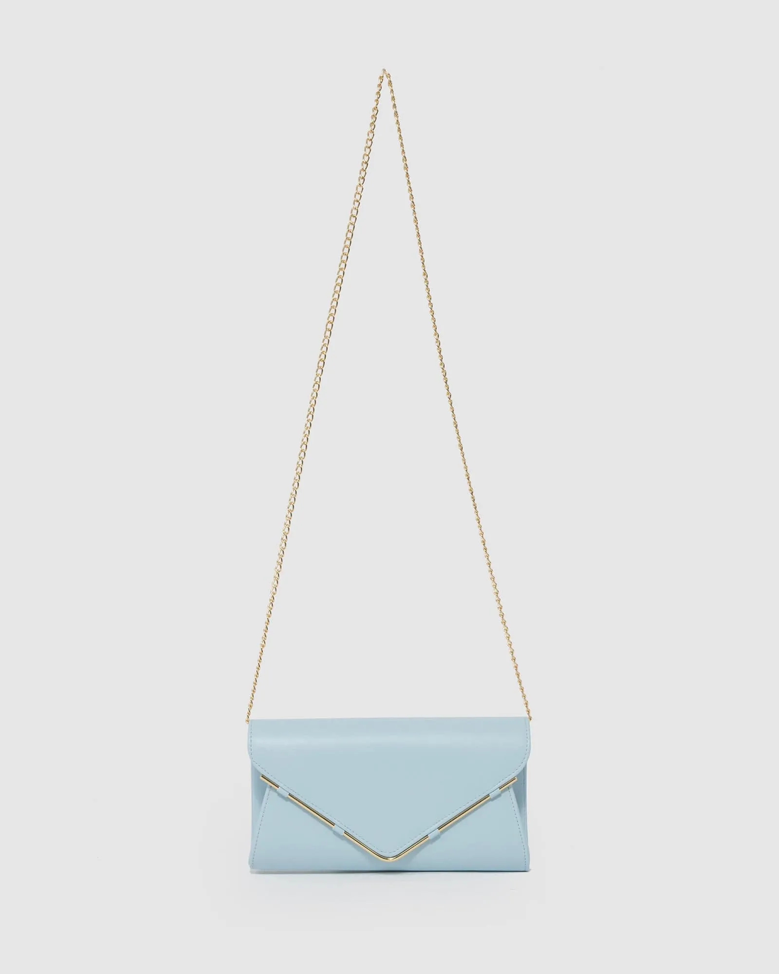 Light Blue Amira Clutch Bag
