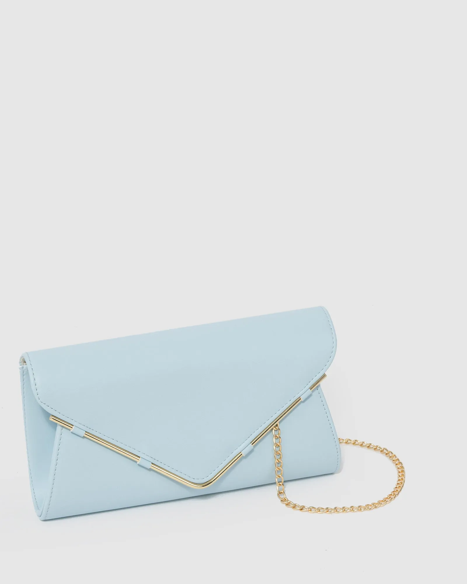 Light Blue Amira Clutch Bag