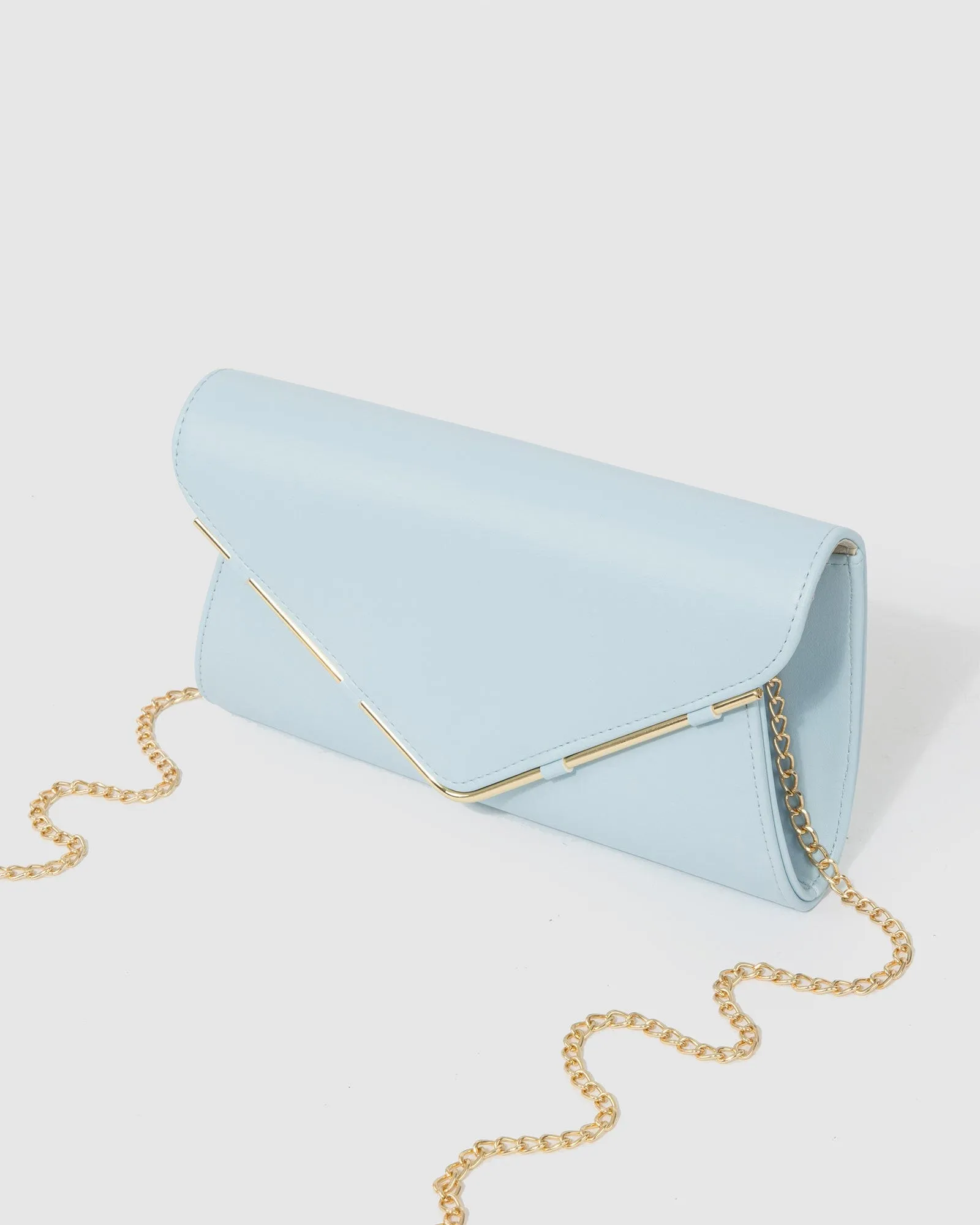 Light Blue Amira Clutch Bag