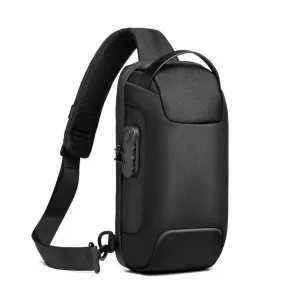 Men Travel Messenger Waterproof USB Anti-theft Multifunction Crossbody Bag
