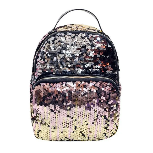 PICK YOUR COLOR: Bright, Shiny, Sequins Glitter Mini Backpack