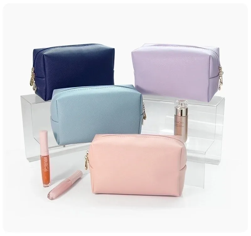 Pu Leather Solid Color Square Evening Bags