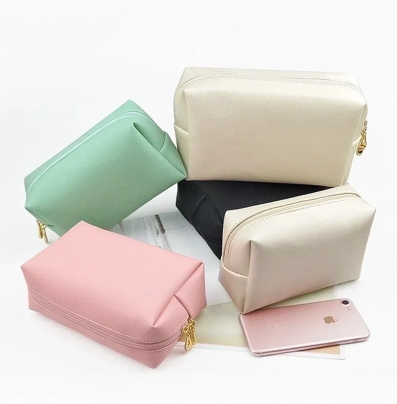 Pu Leather Solid Color Square Evening Bags