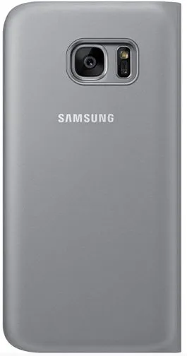 Samsung Galaxy S7 S-View Wallet Case Silver - EF-CG930PSE