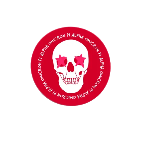 Sorority Skull Button