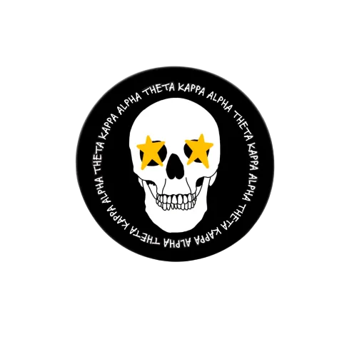 Sorority Skull Button