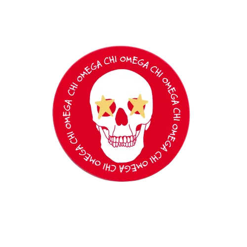 Sorority Skull Button